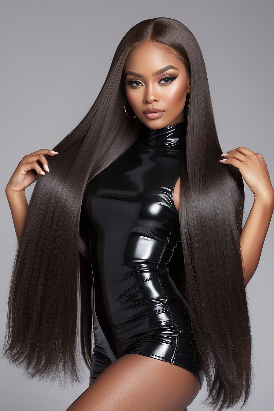 Raw Vietnamese Straight 5x5 HD Wig (Aaliyah)