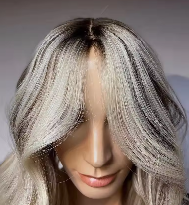 Kosher Jewish Sheitel Wig Dark Root Blonde