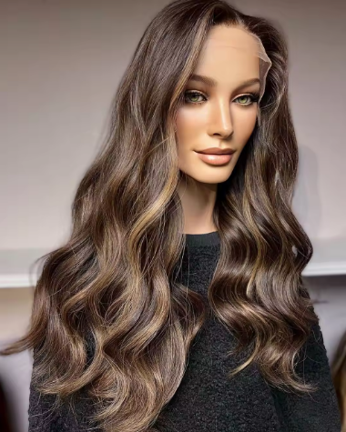 Kosher Jewish Sheitel Wig Caramel Balayage