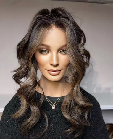Kosher Jewish Sheitel Wig Caramel Balayage