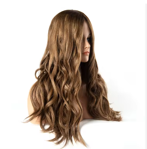 Kosher Jewish Sheitel Copper Brown With Highlights