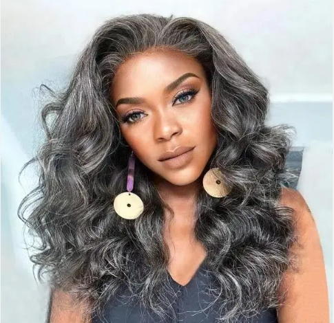 Raw HD Closure Salt and Pepper Wig