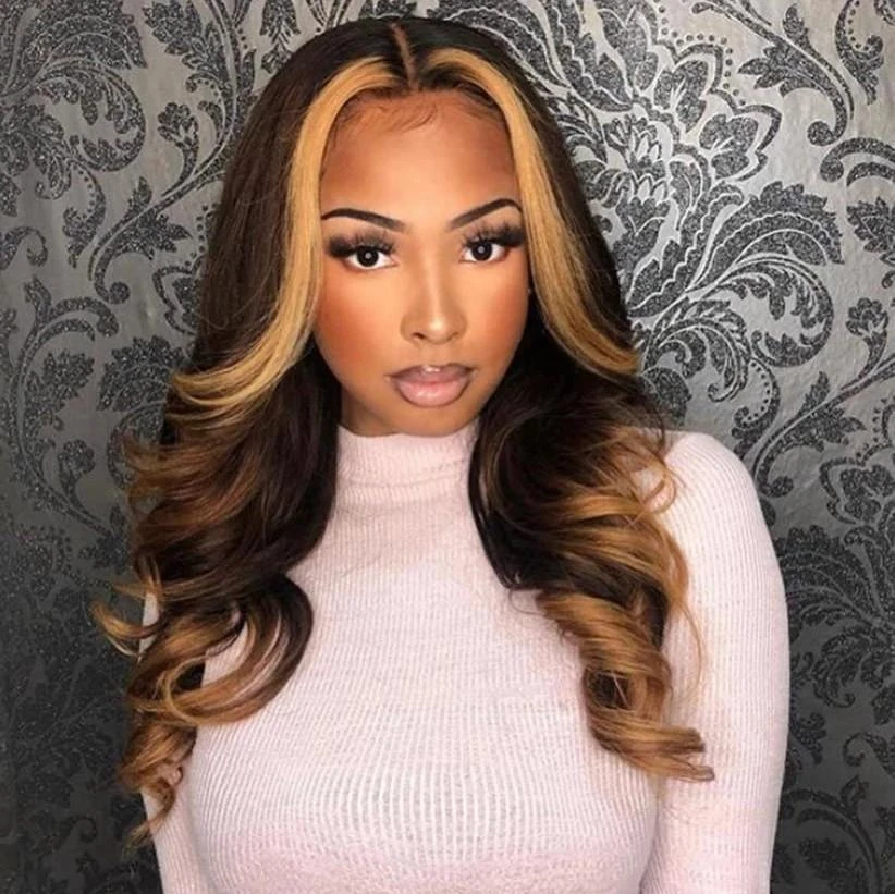 Blonde Frosted Tips 5x5 HD Wig (Monifa)
