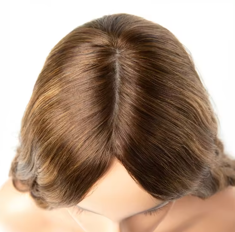 Kosher Jewish Sheitel Copper Brown With Highlights