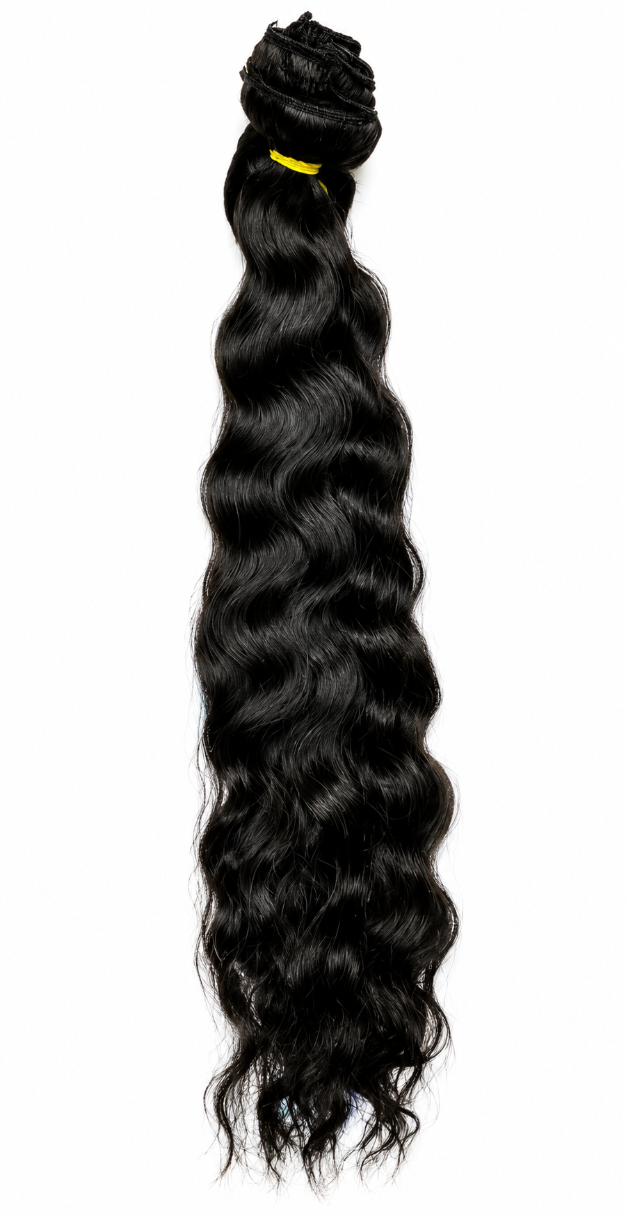 Loose Wavy Natural Black Clip-In Extensions