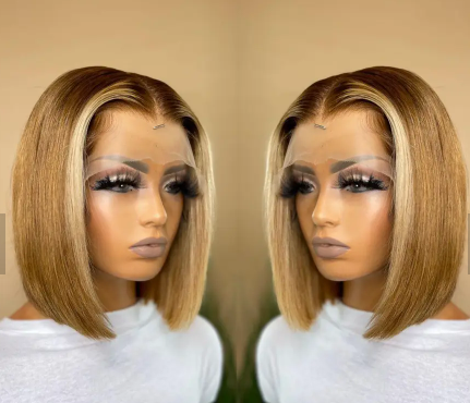 Honey Blonde Bob Wig ( Kiesha)