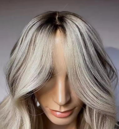 Kosher Wig Dark Root  Blonde