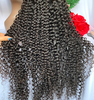 Raw Cambodian Natural Curly 5x5 HD Closure Wig