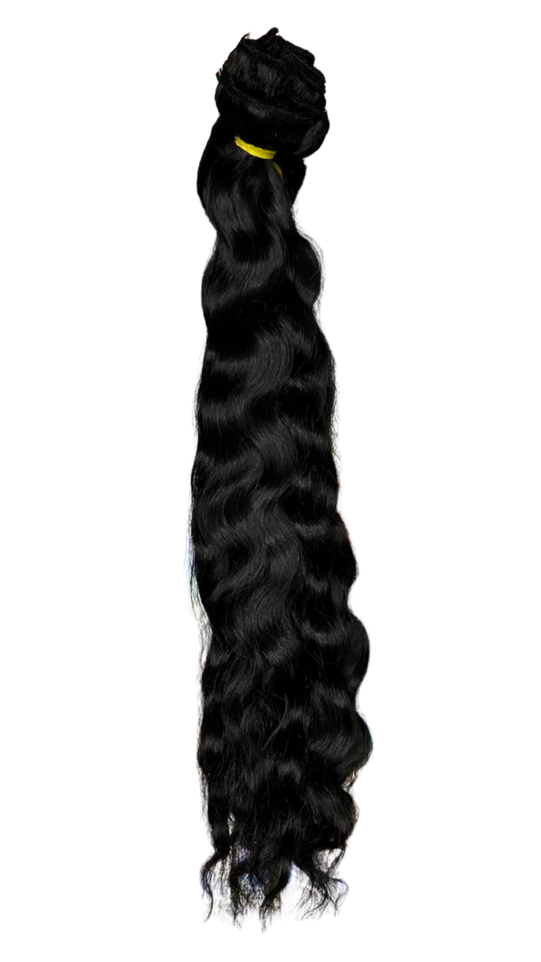 Loose Wavy Natural Black Clip-In Extensions