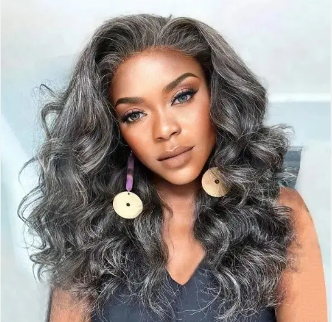 Raw HD Closure  Salt and Pepper Wig